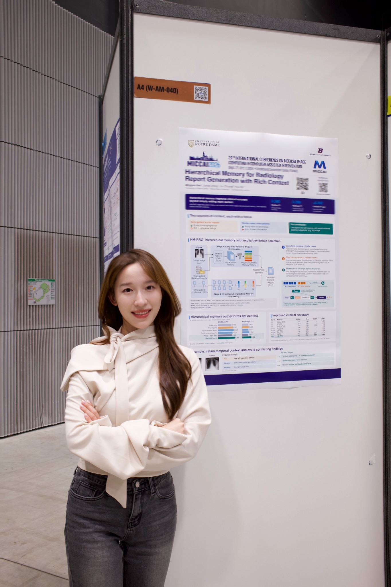 Qingyue (Sarah) Jiao at MICCAI 2026